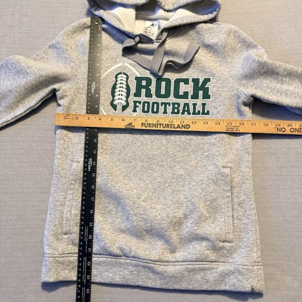 Adidas Slippery Rock University Football Womens S Gray Hoodie Sweatshirt SRU